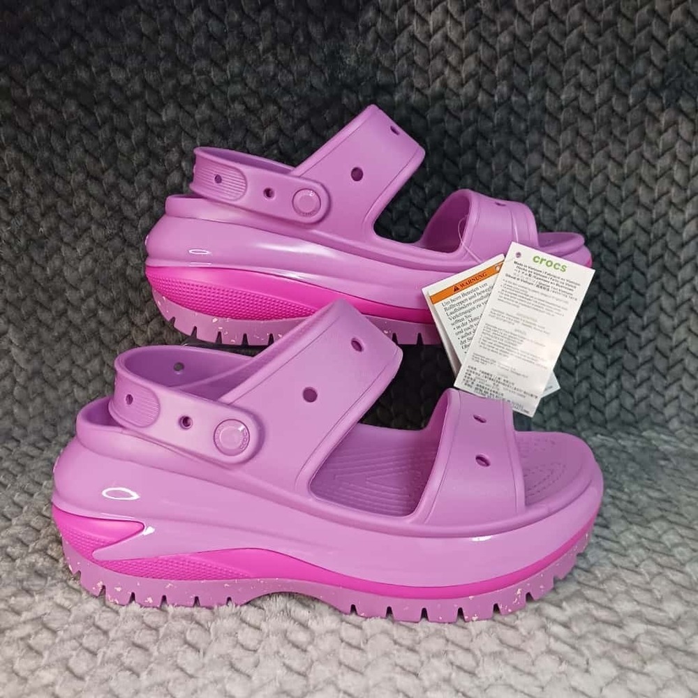 Crocs Classic‎ Mega Crush Sandal Juice High Womens Size W 9 - M 7 Comfort